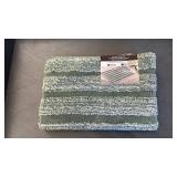 24 x 36” Machine Washable Striped Bathmat