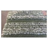 24 x 36” Machine Washable Striped Bathmat