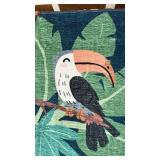 Velveteen Area Rug 4ft x 6ft Jungle Fun Multi Animal Design