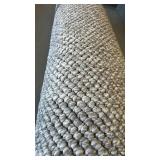 Off the Loom Grey Woven Runner Rug 2ft x 7ft