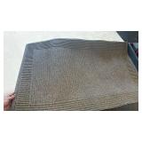 Woven Floor Mat with Rubber Backing