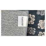Wyatt & Ash Blue and White Patterned Area Rug