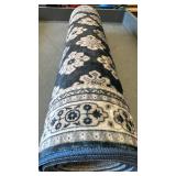 Wyatt & Ash Blue and White Patterned Area Rug