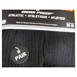12 pair Black Wear Proof Athletic S...