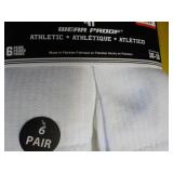 12 pair White Wear Proof Athletic S...