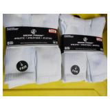 12 pair White Wear Proof Athletic S...