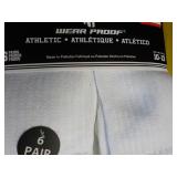 12 pair White Wear Proof Athletic S...