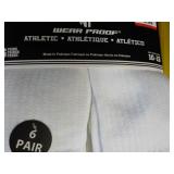 12 pair White Wear Proof Athletic S...