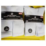 12 pair White Wear Proof Athletic S...