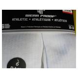 12 pair White Wear Proof Athletic S...
