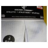 12 pair White Wear Proof Athletic S...