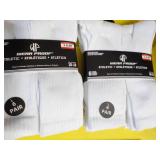 12 pair White Wear Proof Athletic S...
