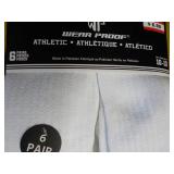 12 pair White Wear Proof Athletic S...