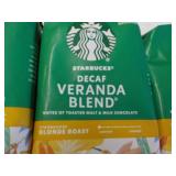 4 Starbucks 12 oz Bags Decaf Verand...