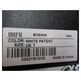 White Patent Shoes size 7...