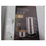 Stainless Steel Ware 4 pc Coffee Cu...