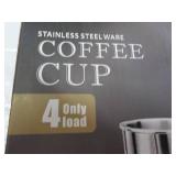 Stainless Steel Ware 4 pc Coffee Cu...