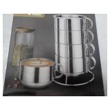Stainless Steel Ware 4 pc Coffee Cu...