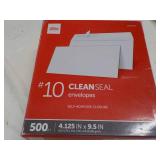 500 Clean Seal #10 Envelopes...