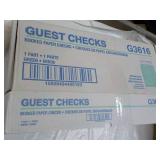 Case of 2500 Guest Checks...