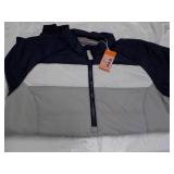 Cutter and buc Navy/Grey/White Zip ...
