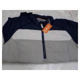 Cutter and buc Navy/Grey/White Zip ...