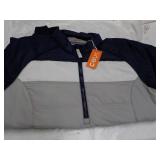 Cutter and buc Navy/Grey/White Zip ...