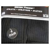 12 pair Black Wear Proof Athletic S...