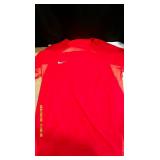 2 Nikes Mens Large Red Slim-Fit Soccer Shirt MSRP $154