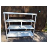 New Age Industrial, Aluminum, Heavy Duty Fully Welded, T-Bar Shelves, 60"W X 24"D X 60"H
