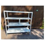 New Age Industrial, Aluminum, Heavy Duty Fully Welded, T-Bar Shelves, 60"W X 24"D X 60"H