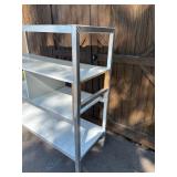 New Age Industrial, Aluminum, Heavy Duty Fully Welded, T-Bar Shelves, 60"W X 24"D X 60"H