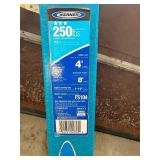 Werner 4 Ft. Fiberglass Step Ladder (8 Ft. Reach Height) with 250 Lb. Load Capacity Type I Duty Rating