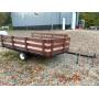 11'6'L x 7'6"W Tilt Bed Trailer with Spare Tire