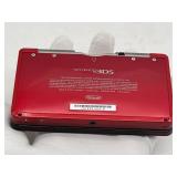Nintendo 3DS Metallic Red Handheld Video Game Console with Stylus & Pilotwings Resort Game in Good Working Condition