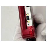 Nintendo 3DS Metallic Red Handheld Video Game Console with Stylus & Pilotwings Resort Game in Good Working Condition