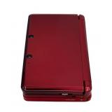 Nintendo 3DS Metallic Red Handheld Video Game Console with Stylus & Pilotwings Resort Game in Good Working Condition