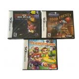 New (Sealed) Nintendo DS Game Lot - Ratatouille Food Frenzy, Barn Yard Blast, and Playground