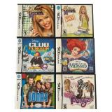 Used Nintendo DS Game Lot - Club Penguin, Jonas, The Little Mermaid, Bratz Ponyz, Hannah Montana, and Hannah Montana Music Jam