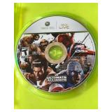 XBOX 360 Console, XBOX 360 Wireless Network Adapter, Controller (Untested), and Games - Soldier of Fortune Payback, Marvel Ultimate Alliance, Burnout Paradise, Forza 2 Motorsport, and Guitar Hero III