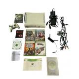 XBOX 360 Console, XBOX 360 Wireless Network Adapter, Controller (Untested), and Games - Soldier of Fortune Payback, Marvel Ultimate Alliance, Burnout Paradise, Forza 2 Motorsport, and Guitar Hero III