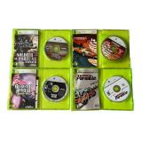 XBOX 360 Console, XBOX 360 Wireless Network Adapter, Controller (Untested), and Games - Soldier of Fortune Payback, Marvel Ultimate Alliance, Burnout Paradise, Forza 2 Motorsport, and Guitar Hero III