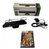 Used Microsoft XBOX 360 Kinect Sensor with Kinect Adventures Game in Working Condition