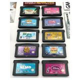 Nintendo Game Boy Advance Game Lot - Madagascar, Dora the Explorer, Finding Nemo, and More!