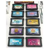 Nintendo Game Boy Advance Game Lot - Madagascar, Dora the Explorer, Finding Nemo, and More!