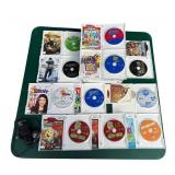 Nintendo Wii Games & Accessories Lot including High School Musical USB Microphone and Play Poms