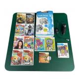 Nintendo Wii Games & Accessories Lot including High School Musical USB Microphone and Play Poms