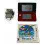 Nintendo 3DS Metallic Red Handheld Video Game Console with Stylus & Pilotwings Resort Game in Good Working Condition