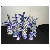 Holland Delft Blue Windmill Lot