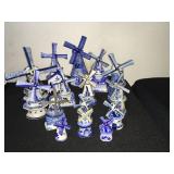 Holland Delft Blue Windmill Lot